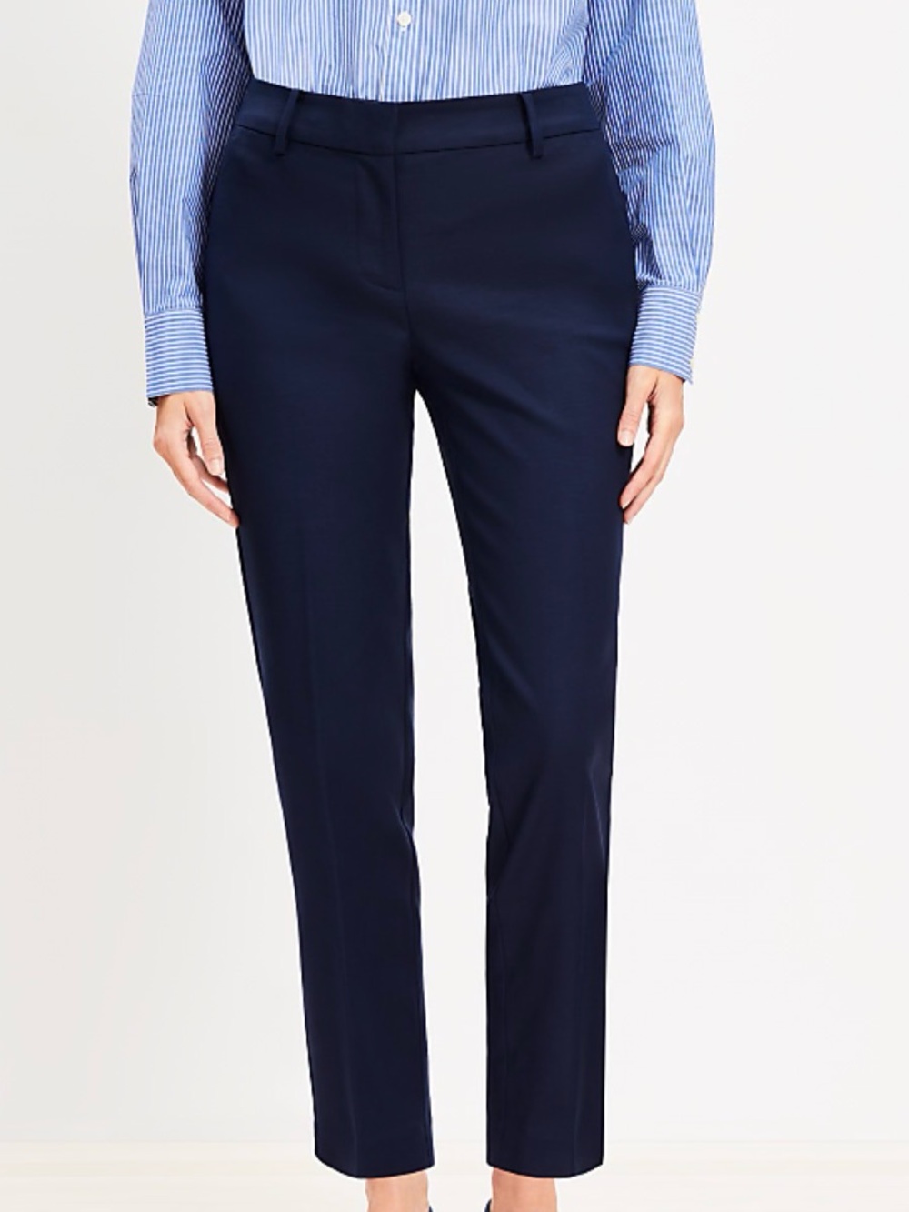 LOFT Riviera Slim Dark Navy Dress Pants